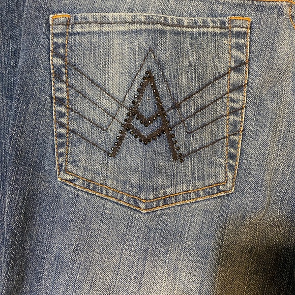 7 For All Mankind Women’s Distressed Blue Boot Cut Jeans Size 30 - Picture 10 of 16